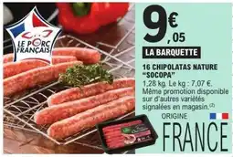 E.Leclerc SOCOPA 16 Chipolatas nature offre