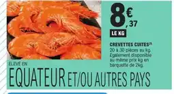 E.Leclerc Crevettes cuites offre