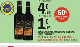 E.Leclerc MAILLE Vinaigre balsamique de modène igp offre