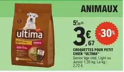 E.Leclerc ULTIMA Croquettes pour petit chien offre