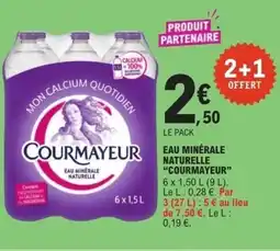 E.Leclerc COURMAYEUR Eau minérale naturelle offre
