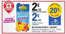 E.Leclerc JAFADEN Nectar multifruits offre
