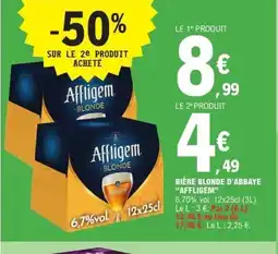 E.Leclerc AFFLIGEM Bière blonde d'abbaye offre