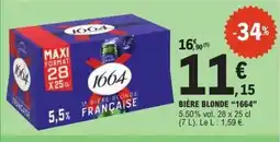 E.Leclerc 1664 Bière blonde offre