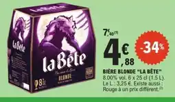 E.Leclerc LA BÊTE Bière blonde offre