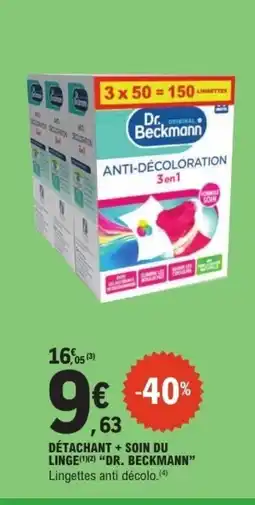 E.Leclerc DR BECKMANN Détachant + soin du linge offre