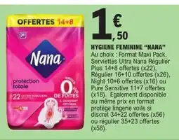 E.Leclerc NANA Hygiene feminine offre