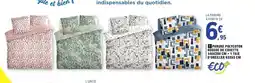 E.Leclerc Parure polycoton housse de couette + 1 taie d'oreiller offre
