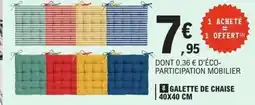 E.Leclerc Galette de chaise offre