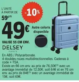 E.Leclerc DELSEY PARIS Valise offre