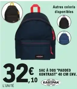 E.Leclerc EASTPAK Sac à dos padded kontrast offre