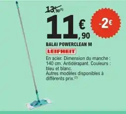 E.Leclerc LEIFHEIT Balai powerclean m offre