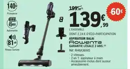 E.Leclerc ROWENTA Aspirateur balai offre