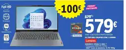 E.Leclerc LENOVO Pc portable ideapad slim 3 15amn8 offre