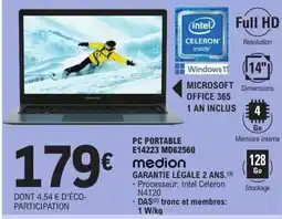 E.Leclerc MEDION Pc portable offre