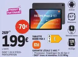 E.Leclerc Tablette redmi pad 2 offre