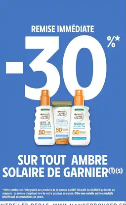 Intermarché Hyper Sur tout ambre solaire de garnier offre