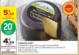 Intermarché Hyper Chedda aop offre