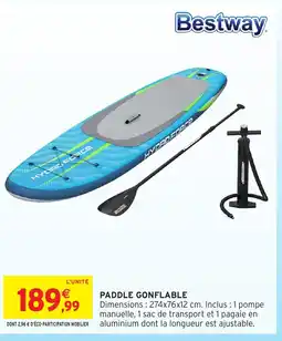 Intermarché Hyper BESTWAY Paddle gonflable offre