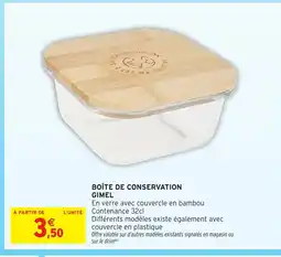 Intermarché Hyper Boîte de conservation gimel offre