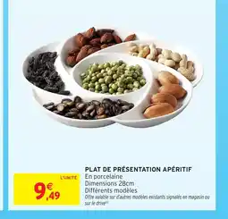 Intermarché Hyper Plat de présentation apéritif offre