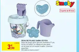 Intermarché Hyper SMOBY Seau de plage garni stitch offre
