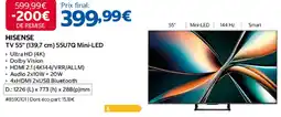 Costco HISENSE TV 55" 55U7Q Mini-LED offre