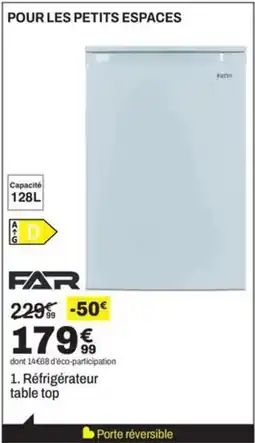BUT FAR Réfrigérateur table top offre
