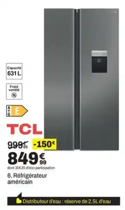 BUT TLC Réfrigérateur américain offre