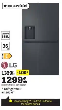 BUT LG Réfrigérateur américain offre