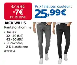 Costco Jack wills pantalon homme offre