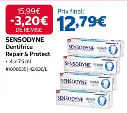 Costco Sensodyne dentifrice repair & protect offre