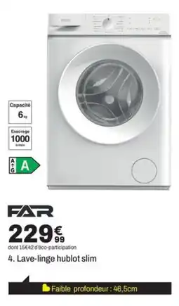 BUT FAR Lave-linge hublot slim offre