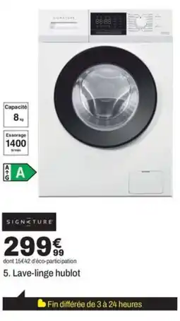 BUT SIGNATURE Lave-linge hublot offre