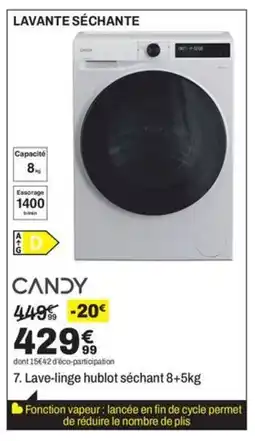 BUT CANDY Lave-linge hublot séchant offre