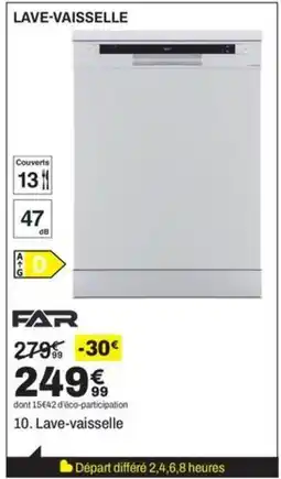 BUT FAR Lave-vaisselle offre