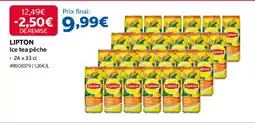Costco Lipton ice tea pêche offre