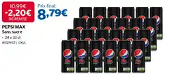 Costco PEPSI MAX Sans sucre offre