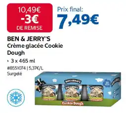 Costco BEN & JERRY'S Crème glacée Cookie Dough offre