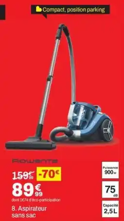 BUT ROWENTA Aspirateur sans sac offre
