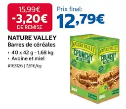 Costco NATURE VALLEY Barres de céréales offre
