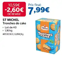 Costco St michel tronches de cake offre