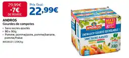Costco Andros gourdes de compotes offre