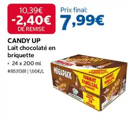 Costco Candy up lait chocolaté en briquette offre