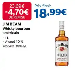 Costco Jim beam whisky bourbon américain offre
