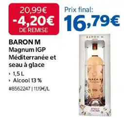 Costco Baron m magnum igp méditerranée et seau à glace offre
