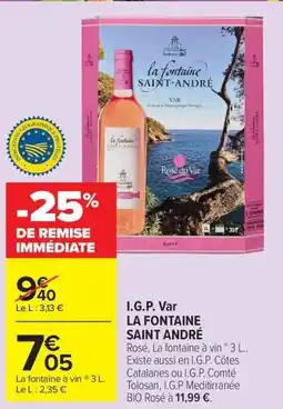 Carrefour Market I.g.p. var la fontaine saint andré offre
