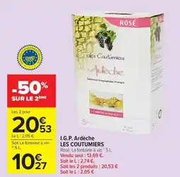 Carrefour Market I.g.p. ardèche les coutumiers offre