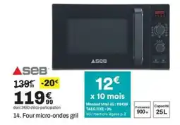 BUT SEB Four micro-ondes gril offre