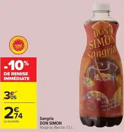 Carrefour Market Sangria don simon offre